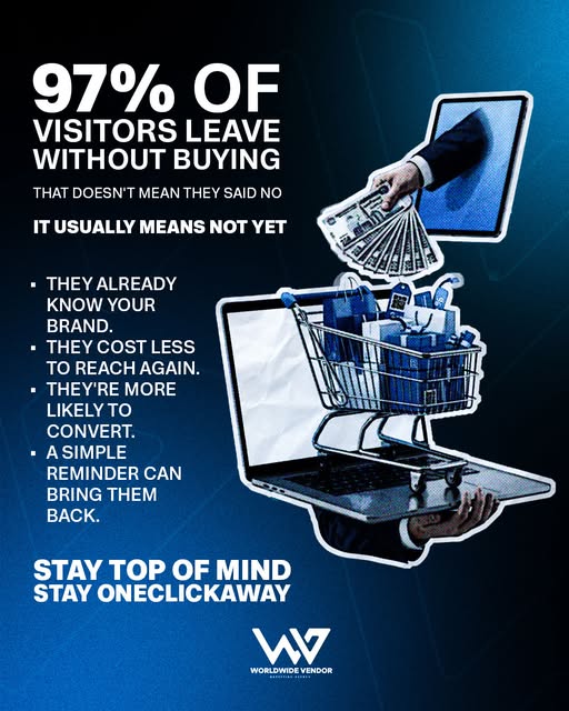 WWV campaign post: 97% of visitors leave without buying
