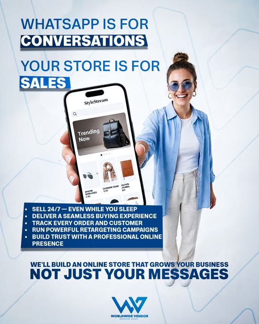 WWV campaign post: WhatsApp is for conversations, your store is for sales